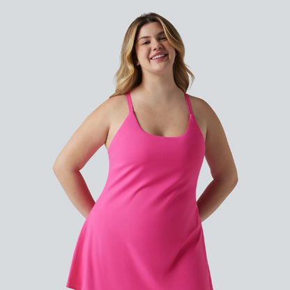 🔥Last day promotion✨Plush Backless Active Dress-Easy Peezy Edition