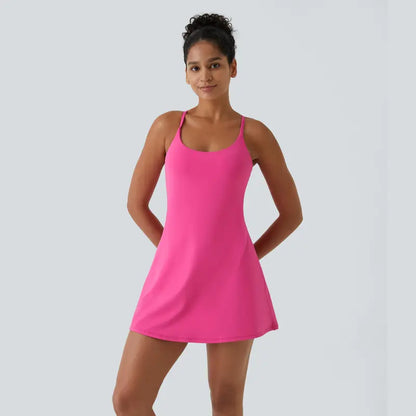 🔥Last day promotion✨Plush Backless Active Dress-Easy Peezy Edition