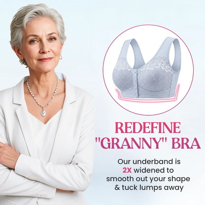 🔥Last Day💥Front Closure Breathable Cotton Lifting Bra for Seniors