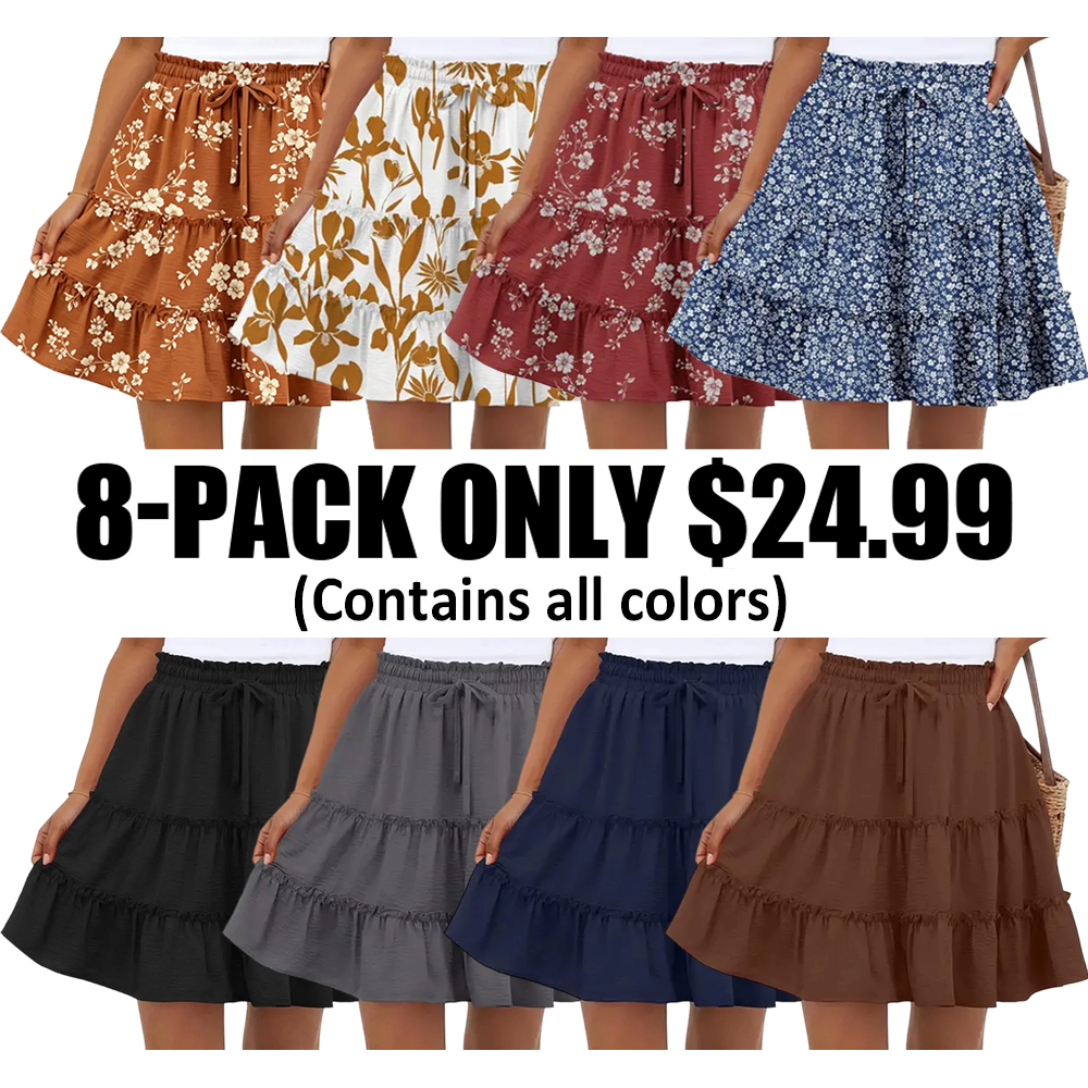 🔥-Women's Bohemian Style Midi Skirt