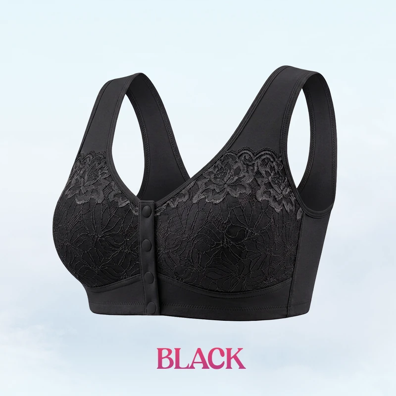 🔥Last Day💥Front Closure Breathable Cotton Lifting Bra for Seniors