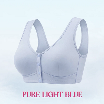 🔥Last Day💥Front Closure Breathable Cotton Lifting Bra for Seniors