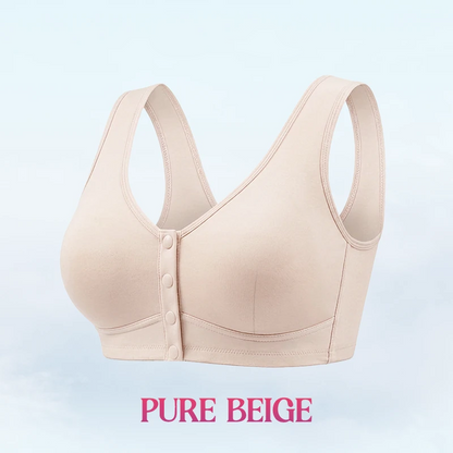 🔥Last Day💥Front Closure Breathable Cotton Lifting Bra for Seniors