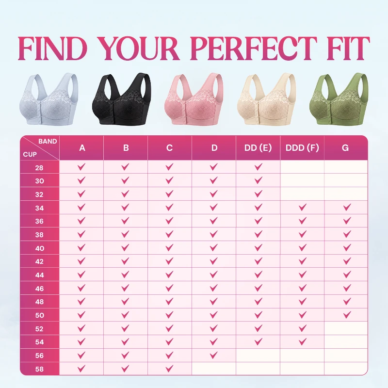 🔥Last Day💥Front Closure Breathable Cotton Lifting Bra for Seniors