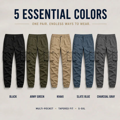 🔥 8-Pack $25 / 16-Pack $32 – Men's Multi-Pocket Cargo Jogger Pants