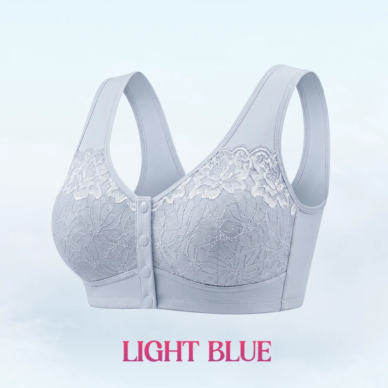 🔥Last Day💥Front Closure Breathable Cotton Lifting Bra for Seniors