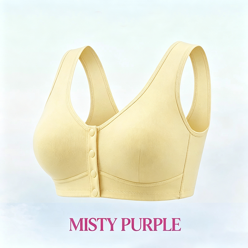 🔥Last Day💥Front Closure Breathable Cotton Lifting Bra for Seniors