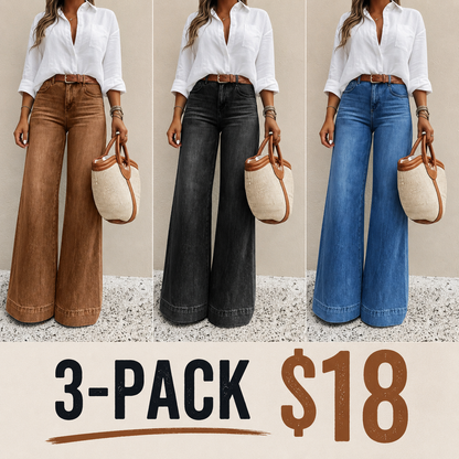 ❤️Women's Loose Fit Baggy Oversized Straight Leg Denim Jeans with Pockets