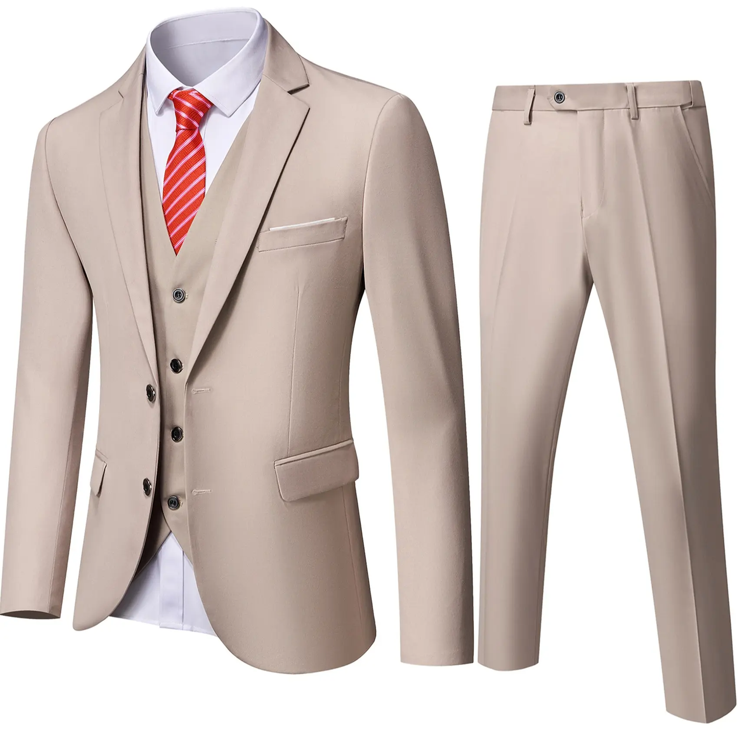 Men's Formal  with Vest & Tie