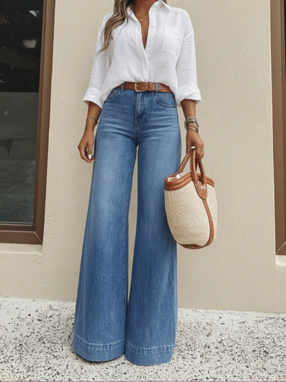 ❤️Women's Loose Fit Baggy Oversized Straight Leg Denim Jeans with Pockets