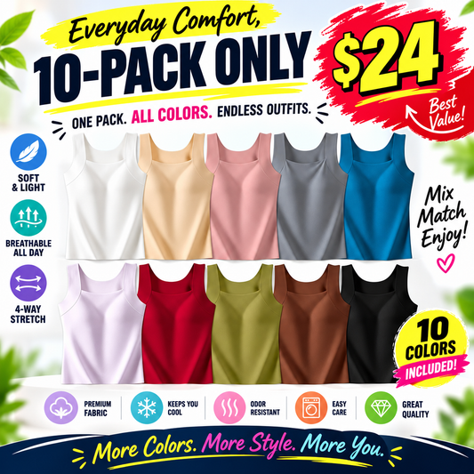 Built-In Comfort Bra Tank Top 🎉