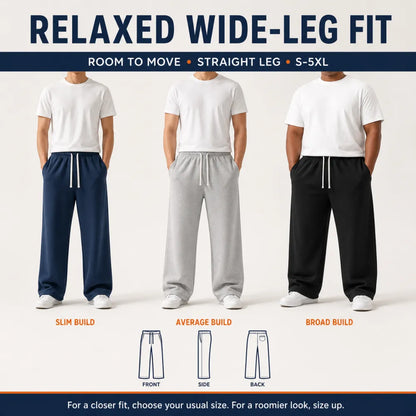 🔥 8-Pack $25 / 16-Pack $32 – Men's Ultra-Soft Wide-Leg Athletic Sweatpants