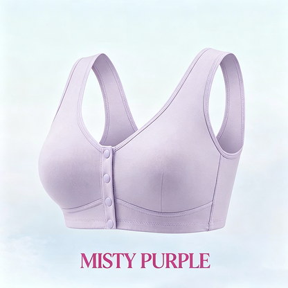 🔥Last Day💥Front Closure Breathable Cotton Lifting Bra for Seniors