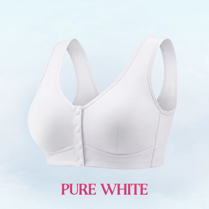 🔥Last Day💥Front Closure Breathable Cotton Lifting Bra for Seniors