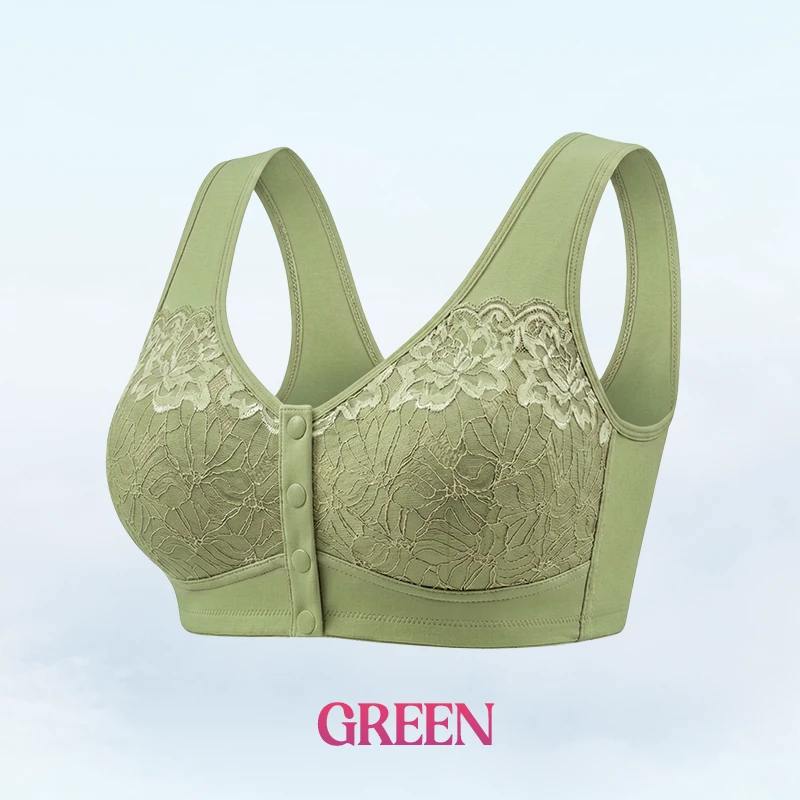 🔥Last Day💥Front Closure Breathable Cotton Lifting Bra for Seniors