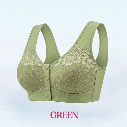 🔥Last Day💥Front Closure Breathable Cotton Lifting Bra for Seniors