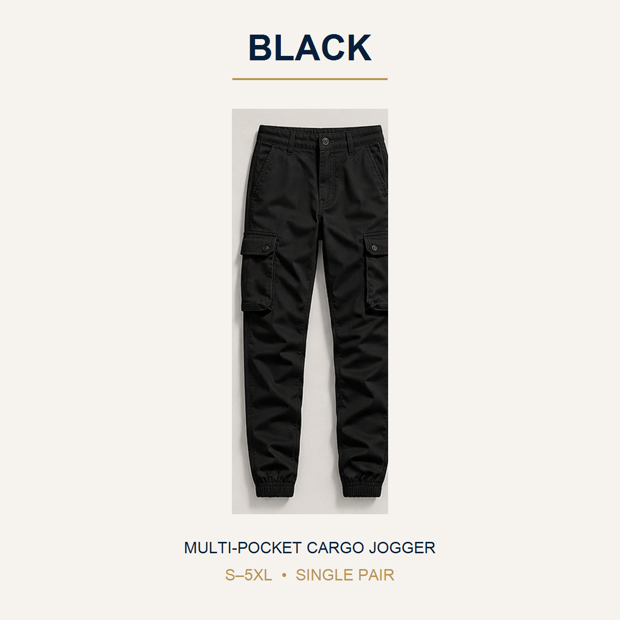Men's Multi-Pocket Cargo Joggers
