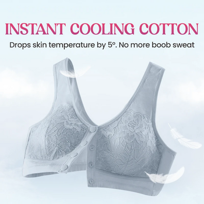 🔥Last Day💥Front Closure Breathable Cotton Lifting Bra for Seniors
